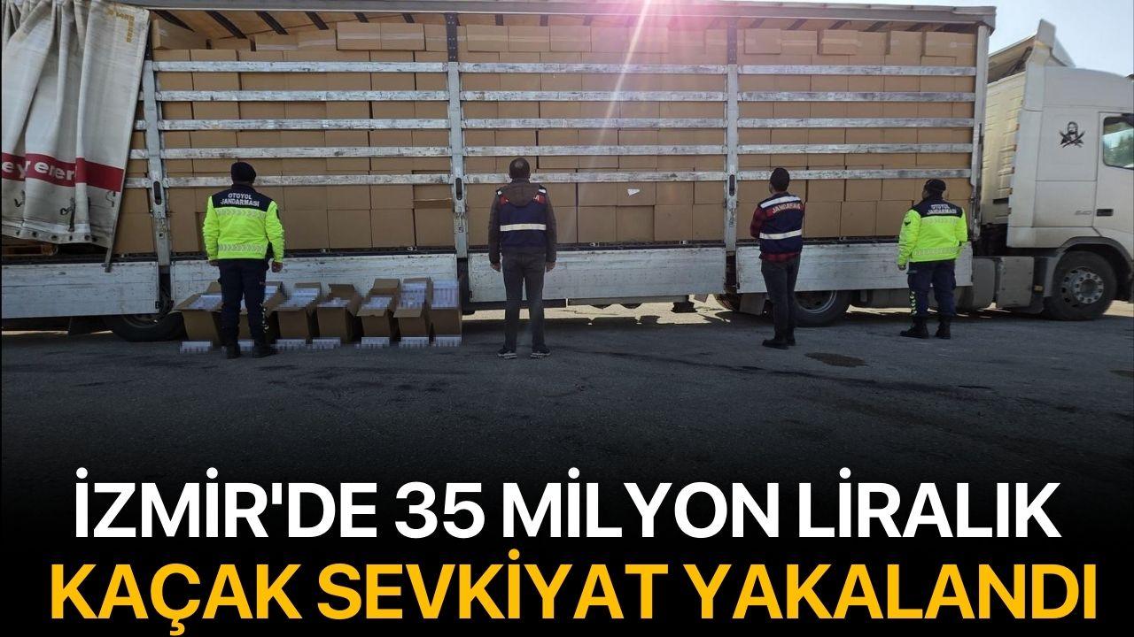 İzmir'de 35 Milyon Liralık Kaçak Sevkiyat Yakalandı