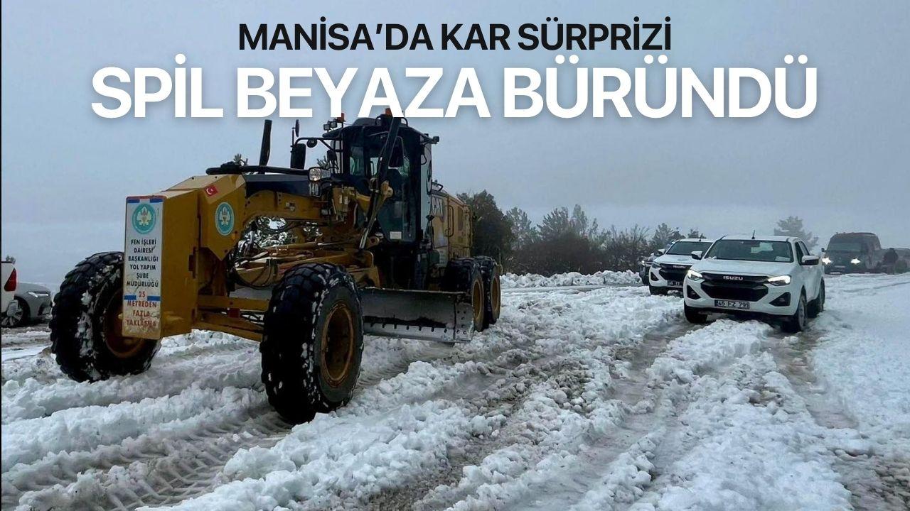 Manisa’da kar yağışı etkili oldu