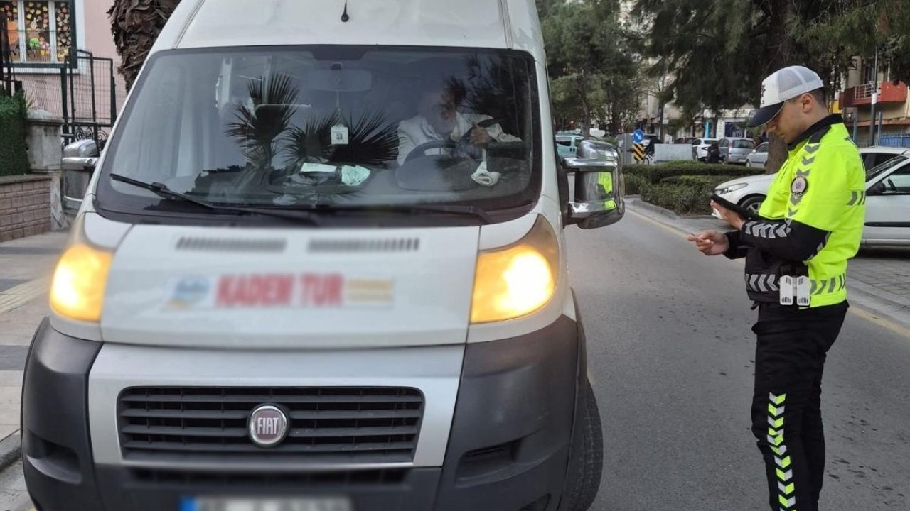 Manisa’da ve Turgutlu'da bir denetimde okul servislerine