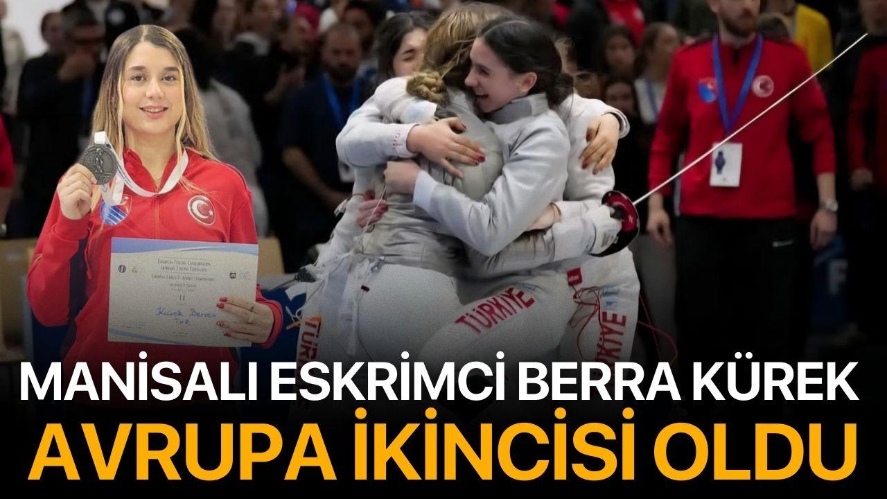 Manisalı eskrimci Berra Kürek Avrupa ikincisi oldu