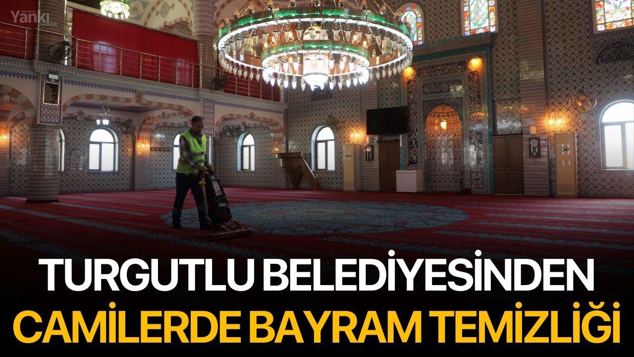 Turgutlu Belediyesinden Camilerde Bayram Temizliği