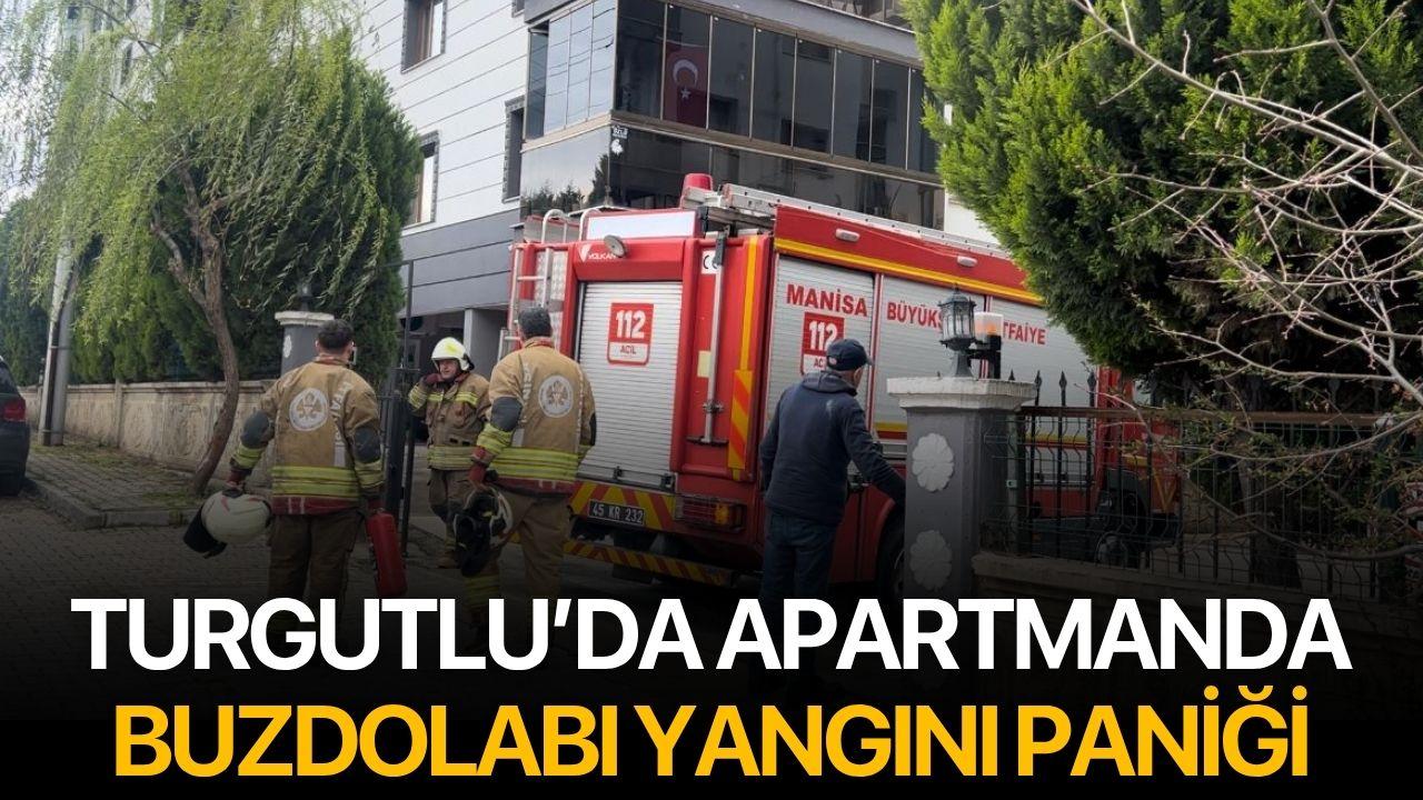 Turgutlu’da Apartmanda Buzdolabı Yangını Paniği