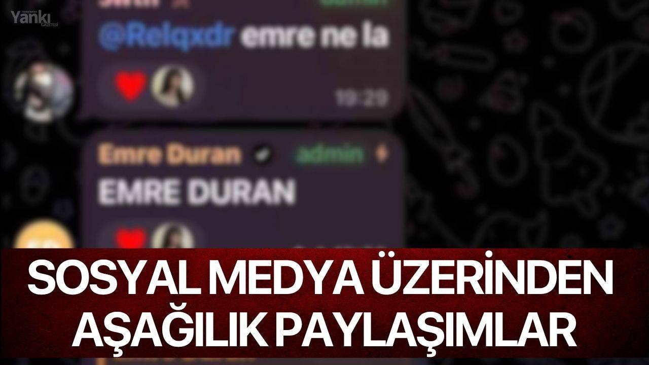 Sosyal medya üzerinden aşağılık paylaşımlar