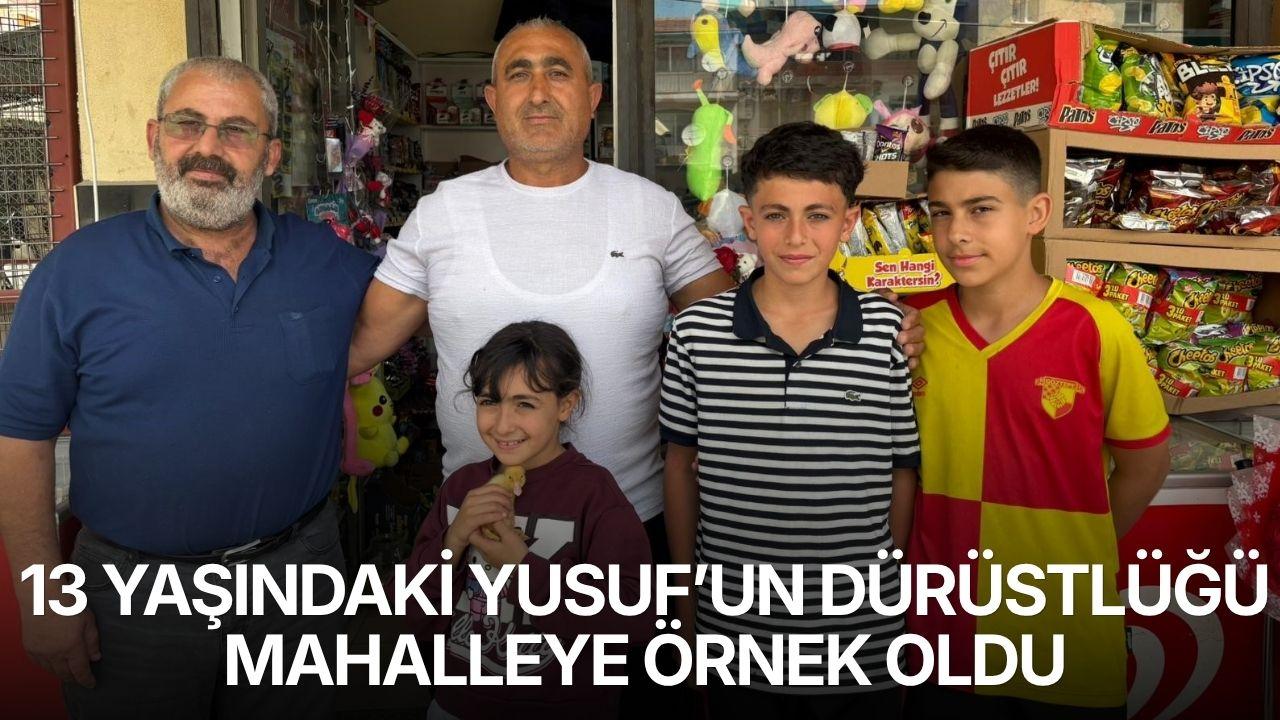 13 yaşındaki Yusuf’un dürüstlüğü mahalleye örnek oldu