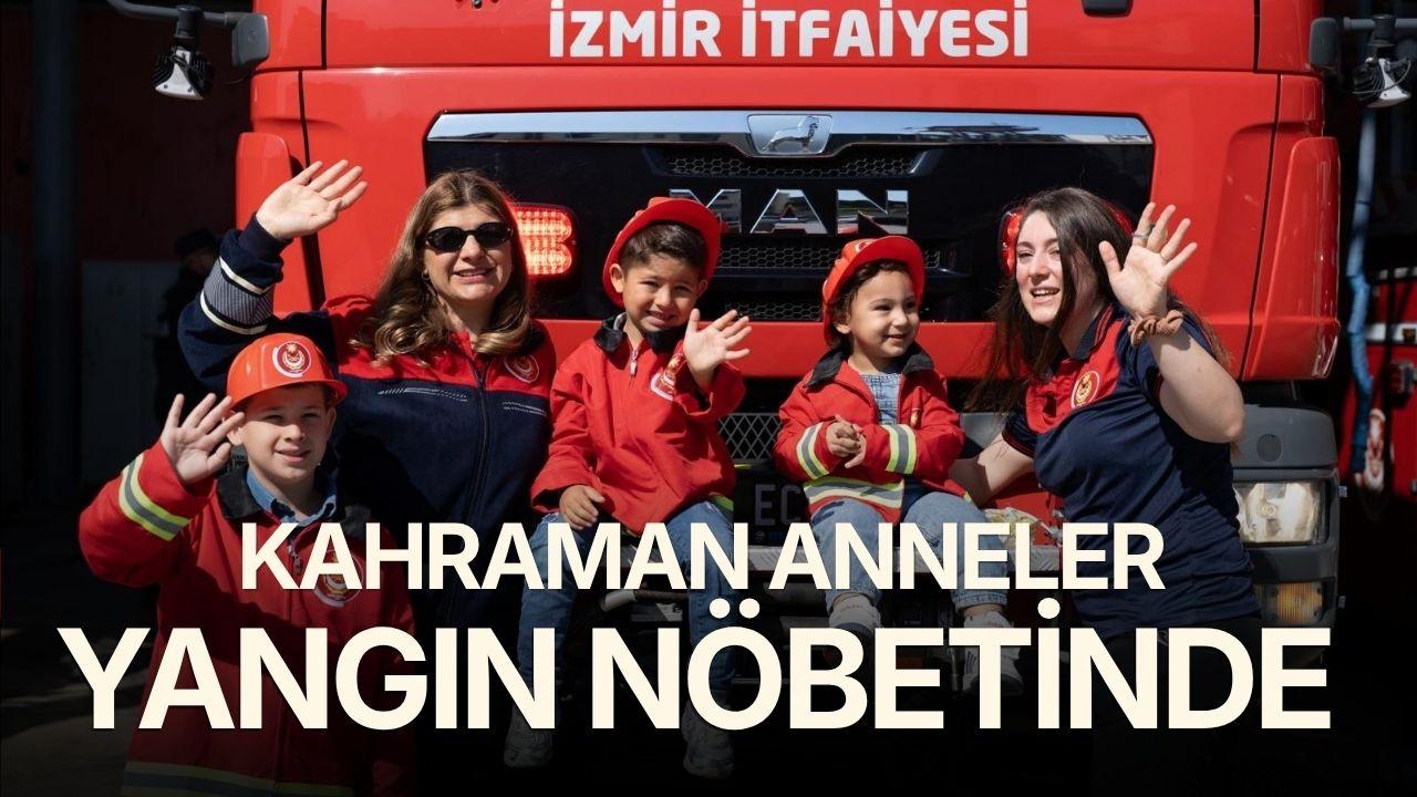 Alevlere koşan süper anneler