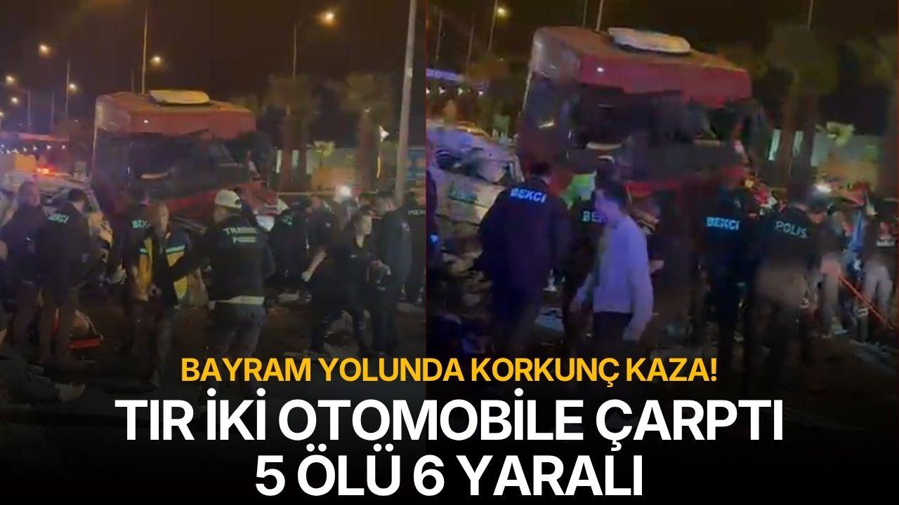 Bayram yolunda korkunç kaza! 5 ölü 6 yaralı