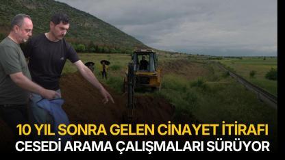 Cinayete kurban gittiği 10 yıl sonra itiraf edilen Ayşen’in gömüldüğü yerde arama çalışmaları sürüyor