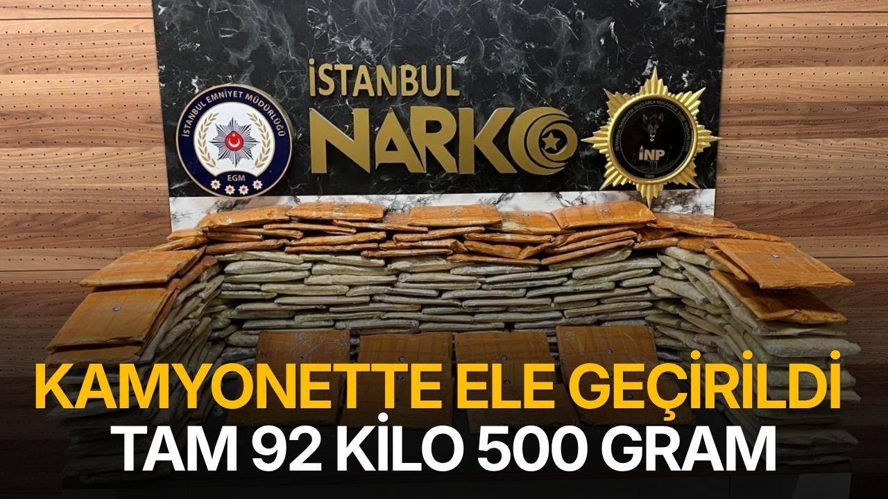 İstanbul’da uyuşturucu operasyonu: 92 kilo eroin ele geçirildi