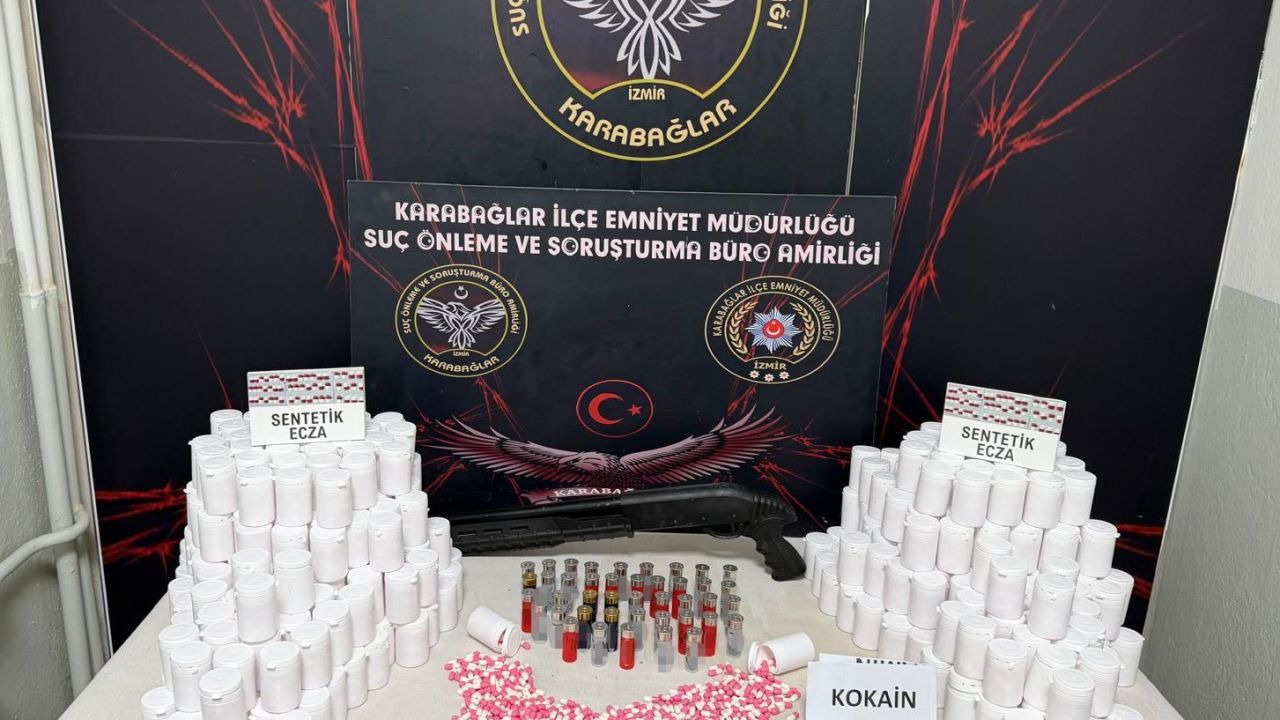 İzmir’de uyuşturucu operasyonu: 24 bin hap ele geçirildi