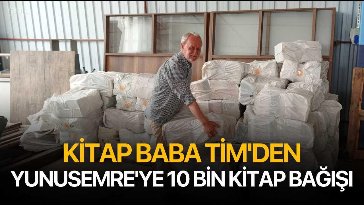 Kitap Baba Tim'den Yunusemre'ye 10 bin kitap bağışı