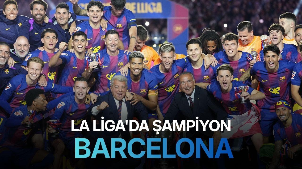 La Liga'da şampiyon Barcelona
