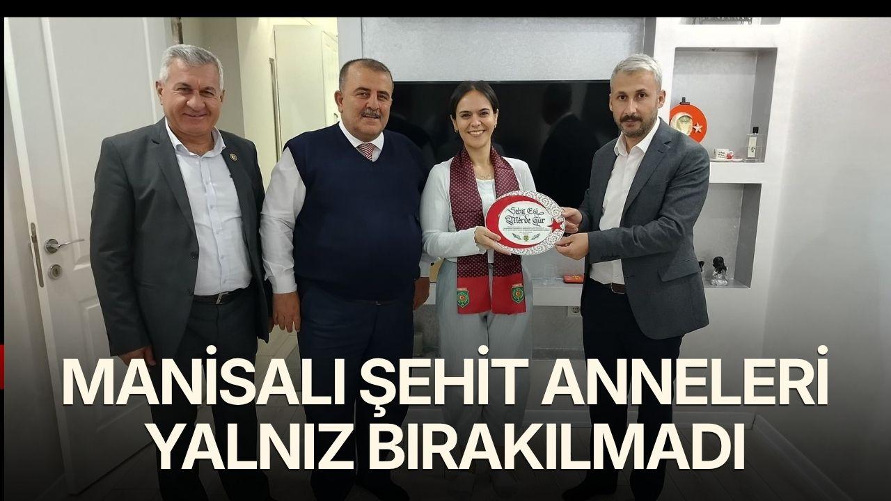Manisalı şehit anneleri yalnız bırakılmadı