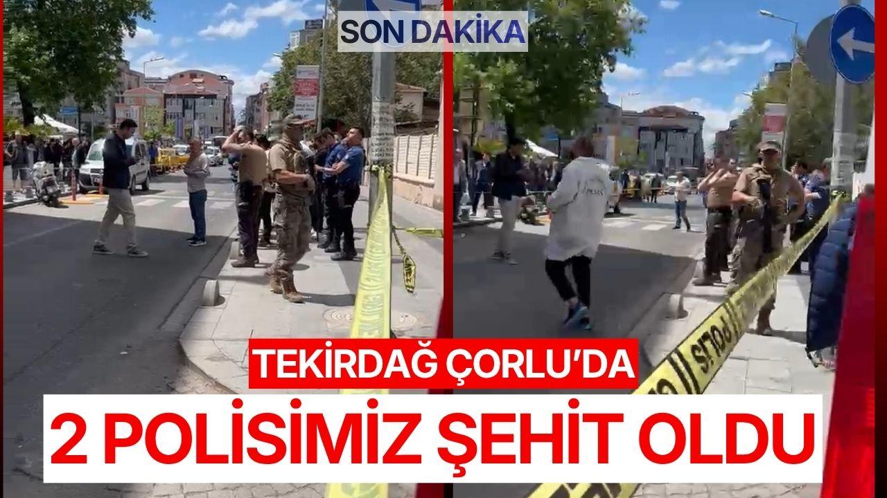 Tekirdağ'da silahlı çatışma: 2 polisimiz şehit oldu
