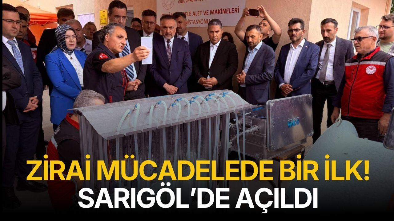 Türkiye’nin ilk zirai mücadele test istasyonu Sarıgöl’de açıldı