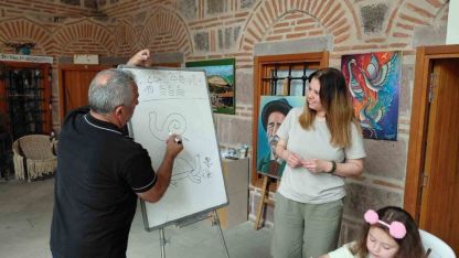 Tarihi Kurşunlu Han’da sanatın izinde yeni yetenekler yetişiyor