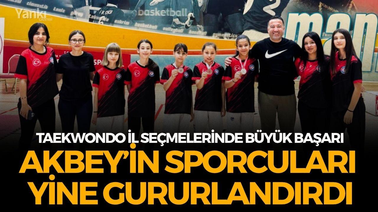 Akbey’in sporcuları yine gururlandırdı