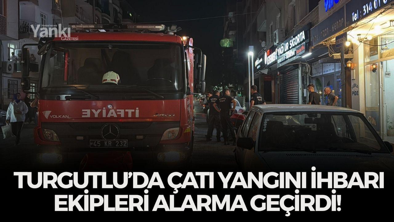 Çatı yangını ihbarı ekipleri alarma geçirdi