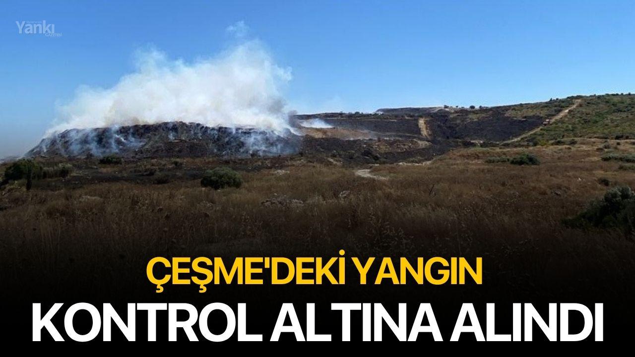 Çeşme'deki yangın kontrol altına alındı