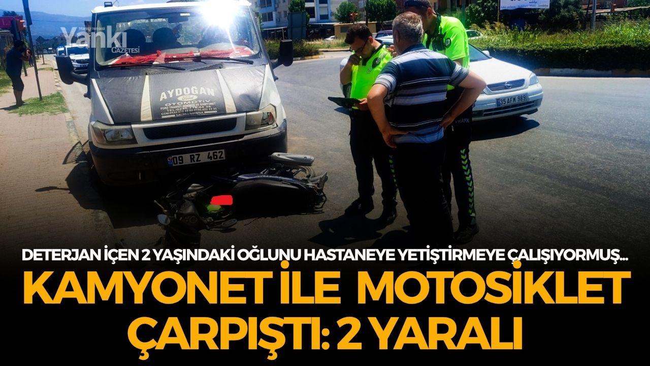 Deterjan İçen 2 Yaşındaki Oğlunu Hastaneye Yetiştirmeye Çalışırken Kaza Yaptı: 2 Yaralı