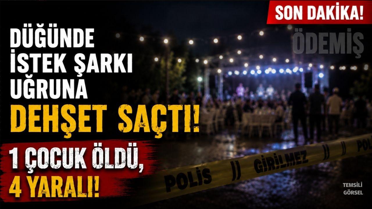 Düğünü kana buladı! 1 çocuk öldü, 4 yaralı