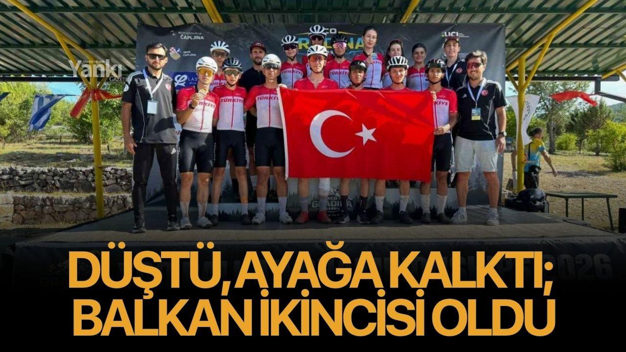 Düştü, ayağa kalktı, Balkan ikincisi oldu