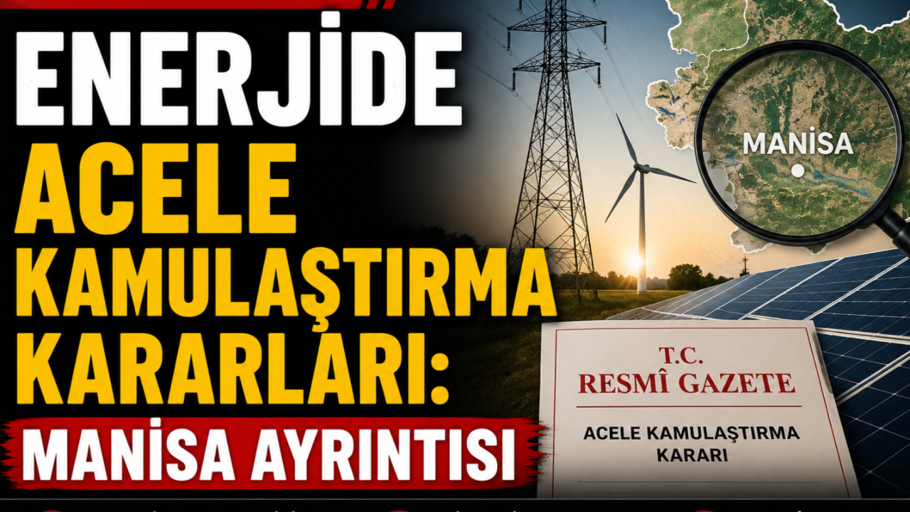 Enerjide acele kamulaştırma kararları: Manisa ayrıntısı