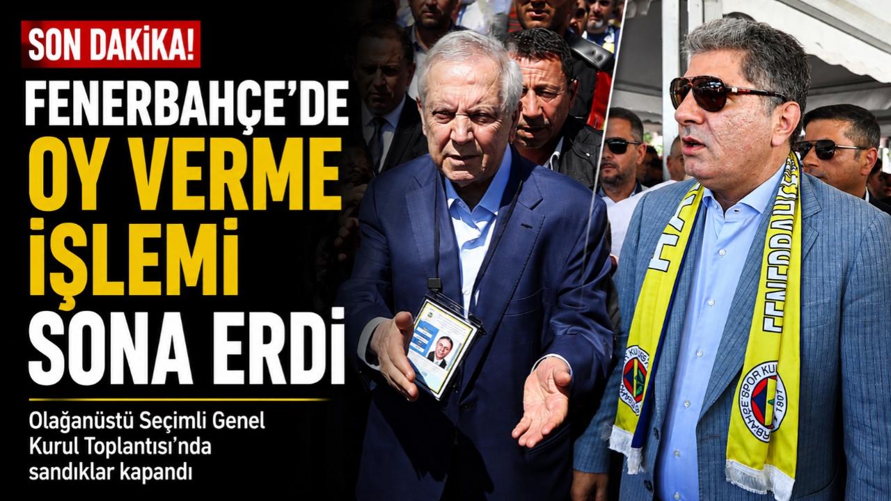 Fenerbahçe'de oy kullanma işlemi sona erdi.