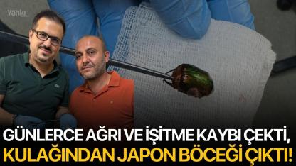 Günlerce ağrı ve işitme kaybı çekti, kulağından japon böceği çıktı!