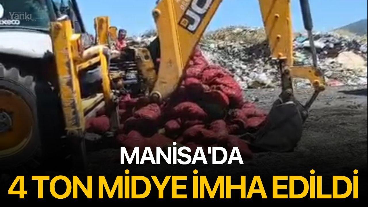 Manisa'da 4 ton midye imha edildi