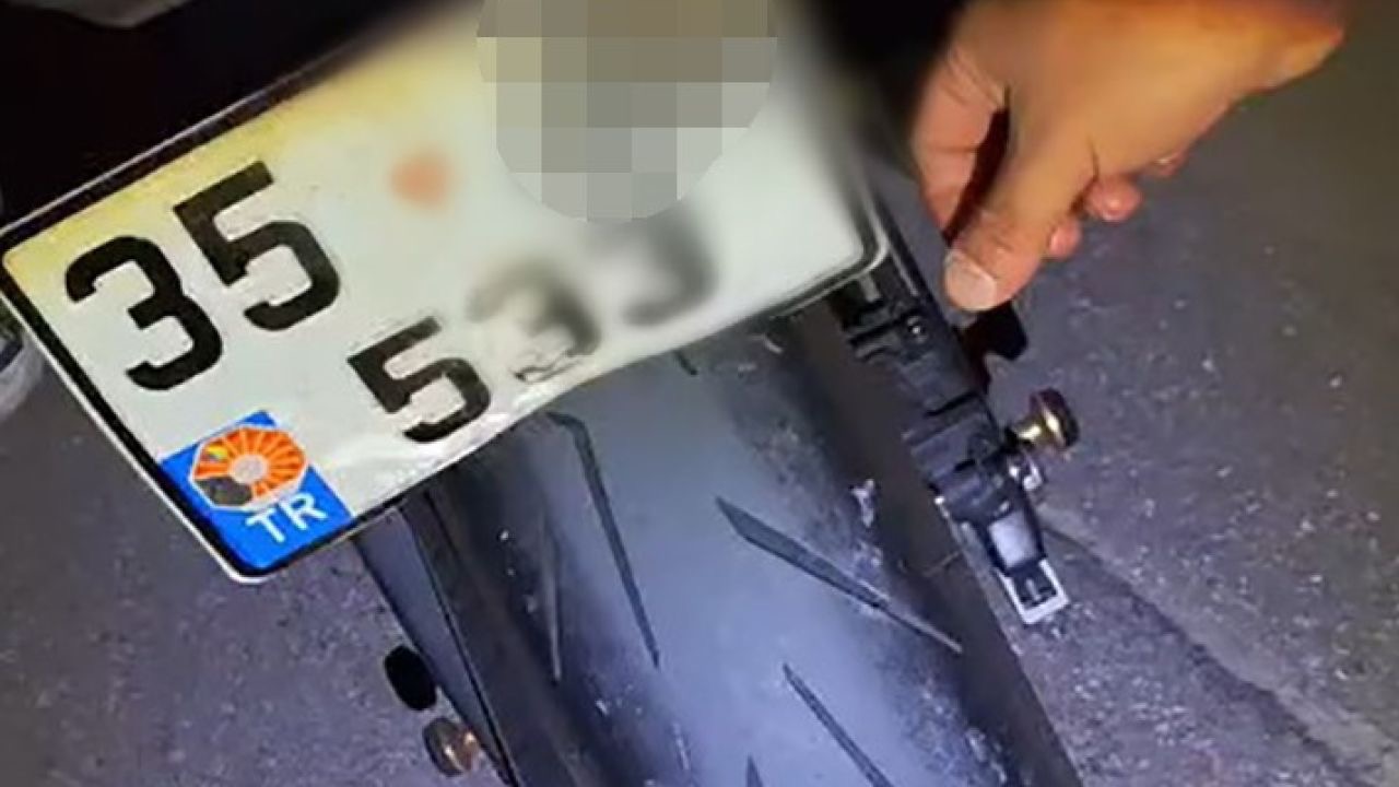 Manisa’da katlanır plakalı motosiklete 156 bin TL ceza