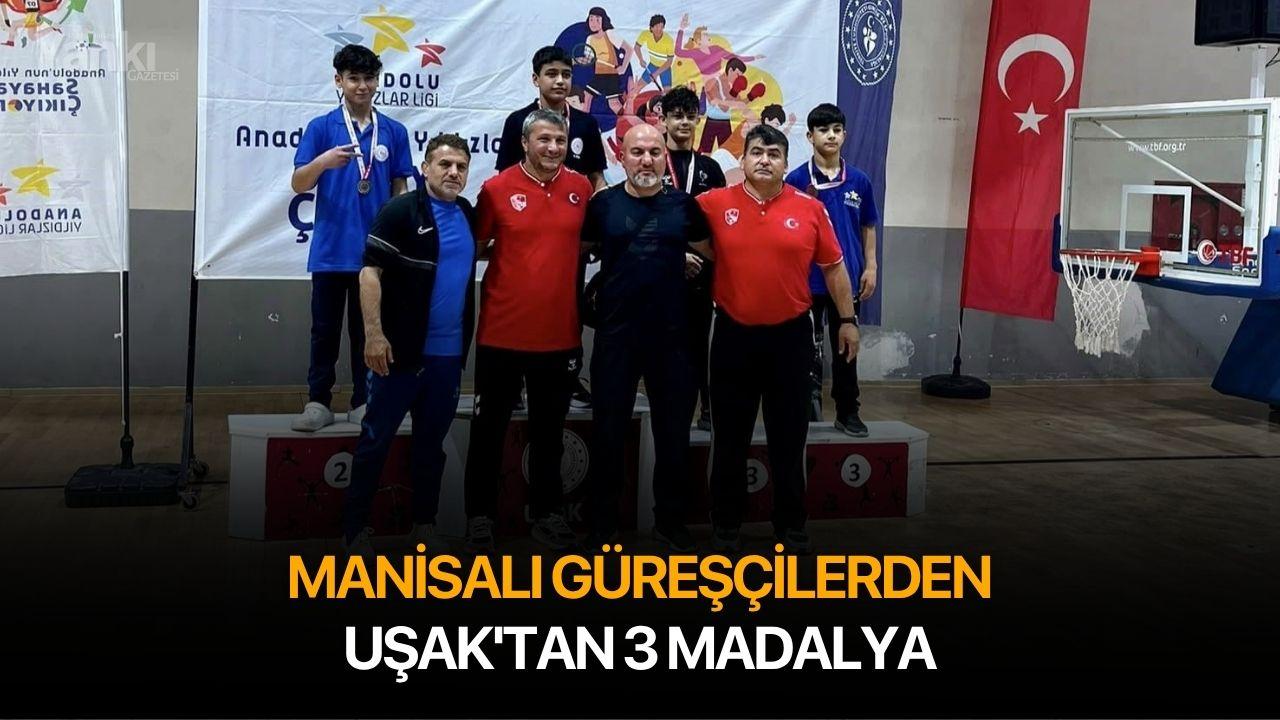 Manisalı güreşçilerden Uşak'tan 3 madalya