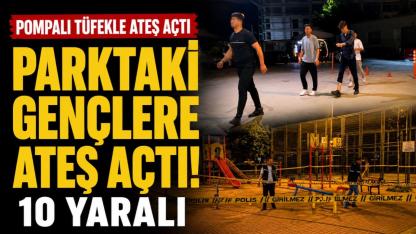 Parktaki gençlere ateş açtı! 10 yaralı
