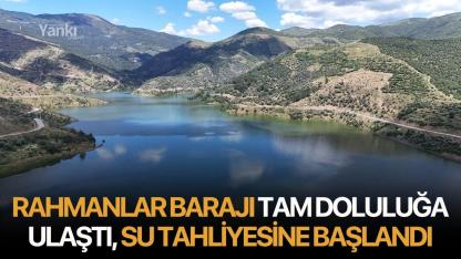 Rahmanlar Barajı tam doluluğa ulaştı, su tahliyesine başlandı