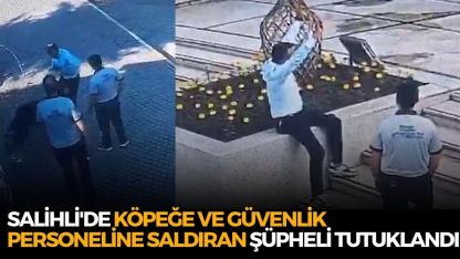 Salihli'de köpeğe ve güvenlik personeline saldıran şüpheli tutuklandı