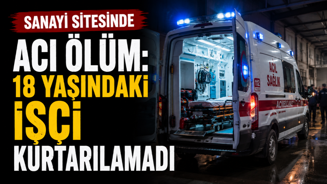 Sanayi sitesinde acı ölüm: 18 yaşındaki işçi kurtarılamadı