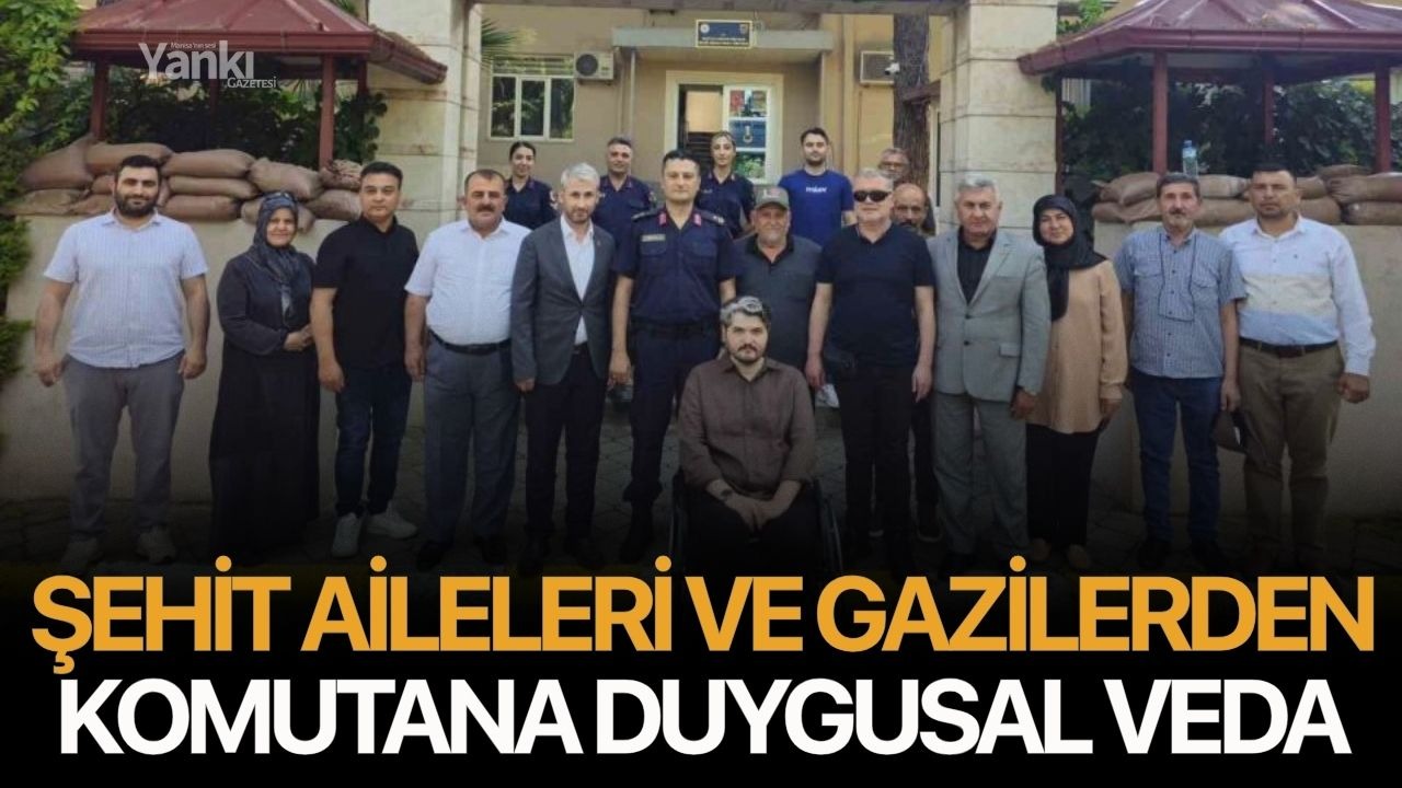 Şehit aileleri ve gazilerden komutana duygusal veda