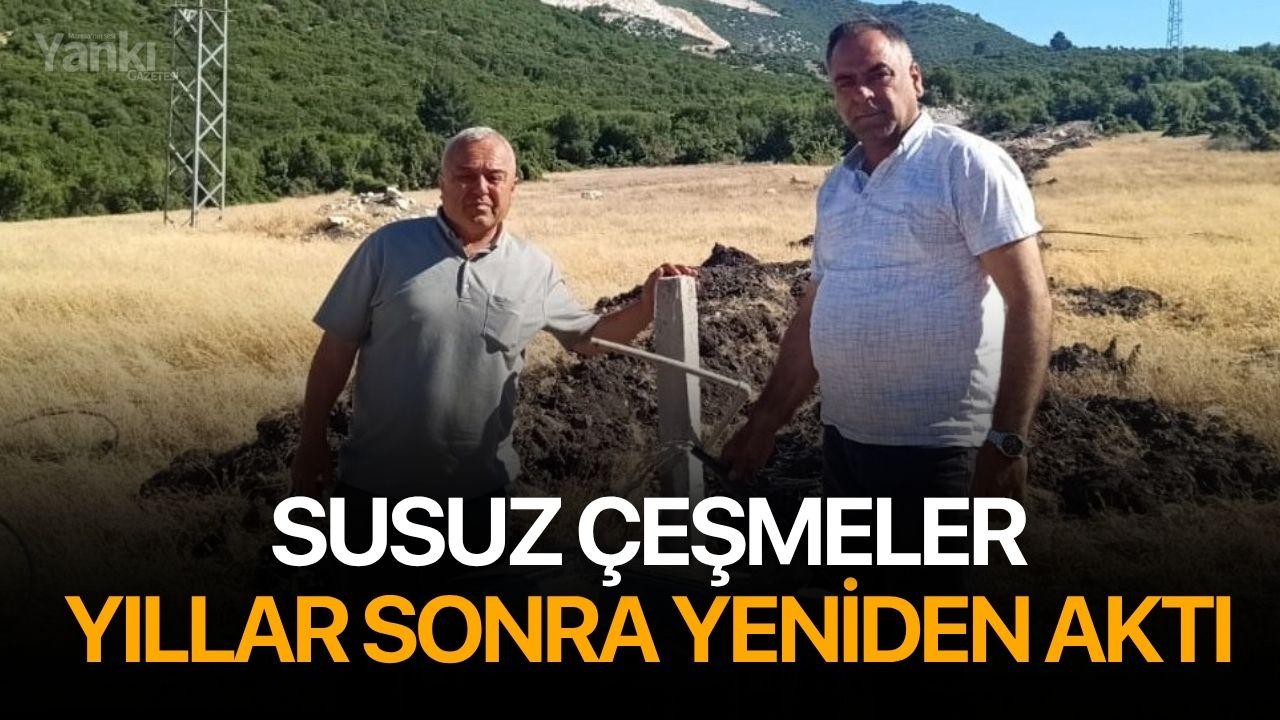 Susuz çeşmeler yıllar sonra yeniden aktı