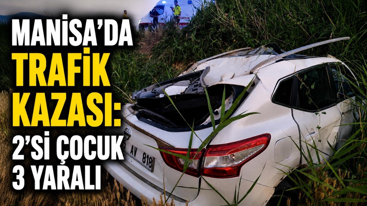 Trafik kazası: 2’si çocuk 3 yaralı