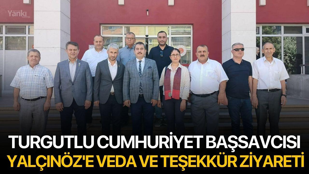 Turgutlu Cumhuriyet Başsavcısı Yalçınöz'e Veda ve Teşekkür Ziyareti