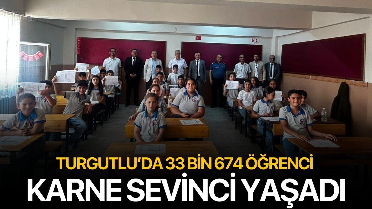 Turgutlu’da 33 Bin 674 Öğrenci Karne Sevinci Yaşadı