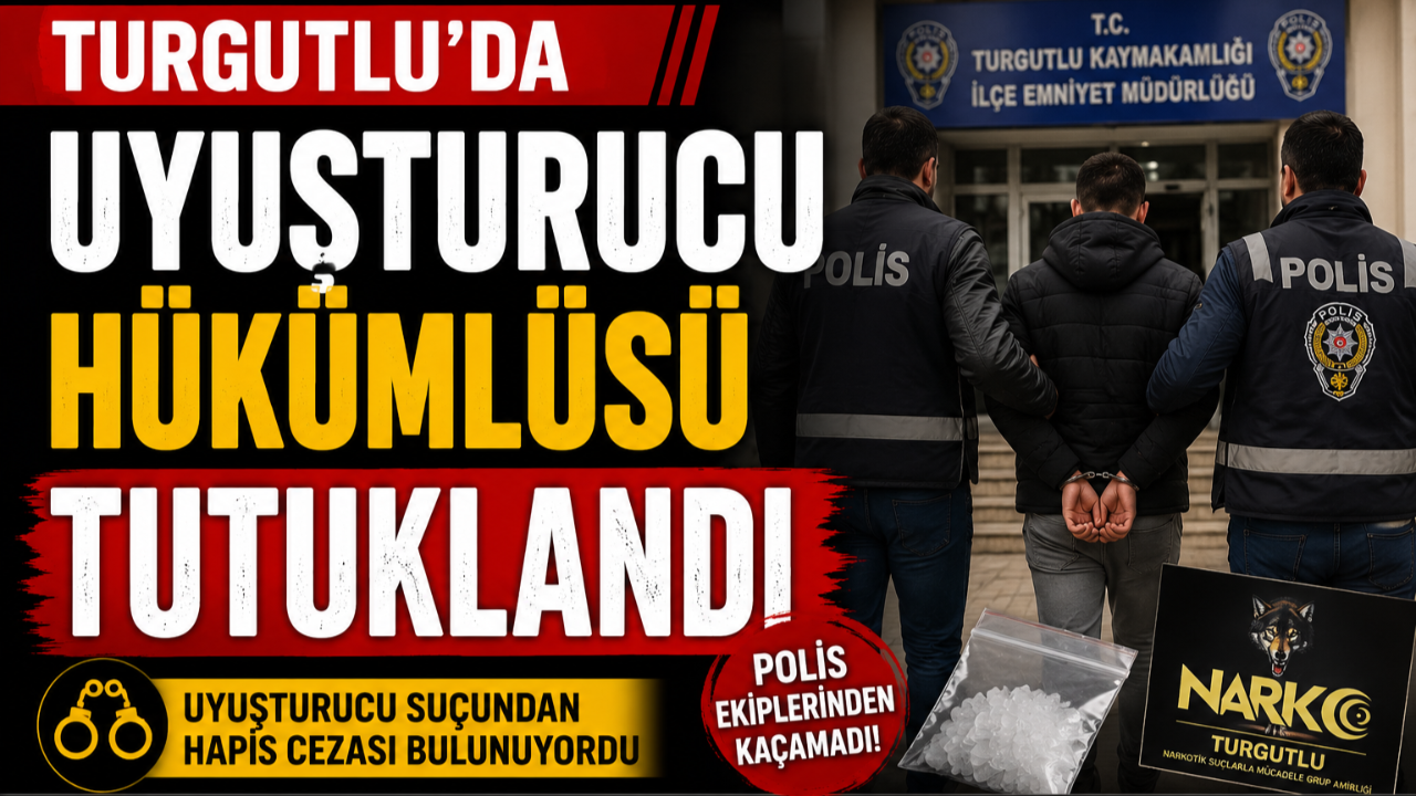 Turgutlu’da Uyuşturucu Hükümlüsü Tutuklandı