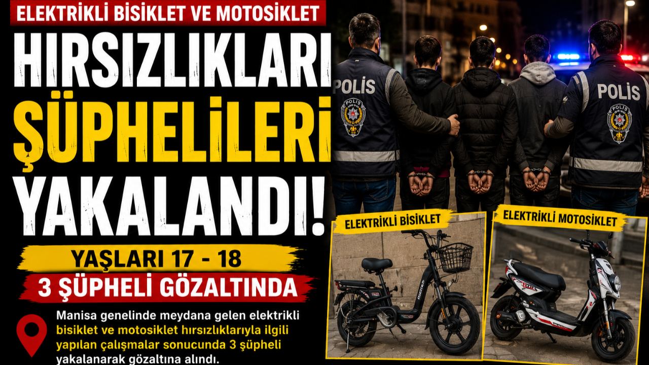 Yaşları 17 - 18 aralığında 3 şüpheli yakalandı