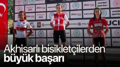 Akhisarlı bisikletçilerden büyük başarı