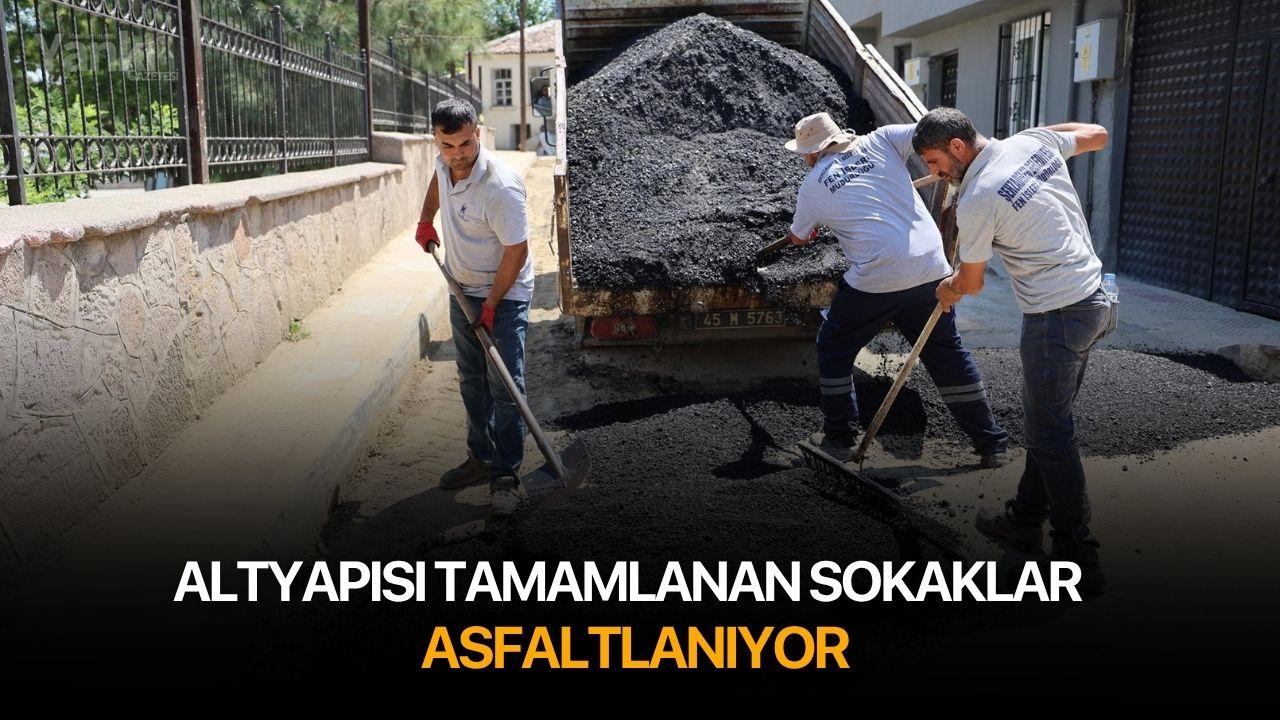 Altyapısı tamamlanan sokaklar asfaltlanıyor