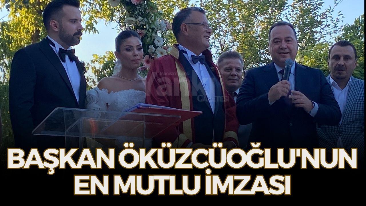 Başkan Öküzcüoğlu'nun en mutlu imzası