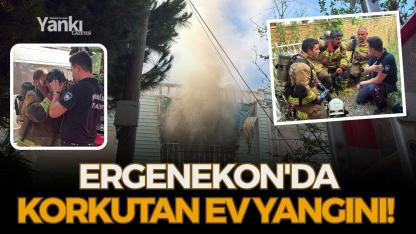 Ergenekon'da korkutan ev yangını!