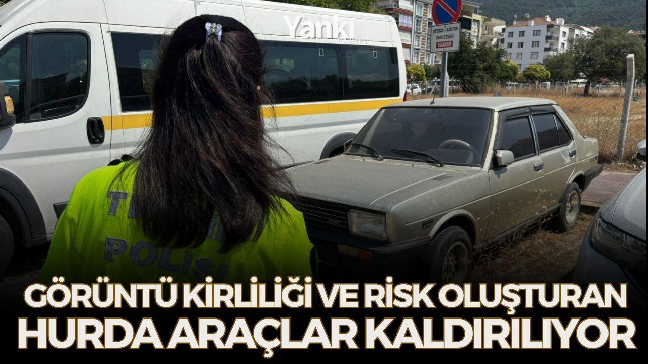 Görüntü Kirliliği ve Risk Oluşturan Hurda Araçlar Kaldırılıyor