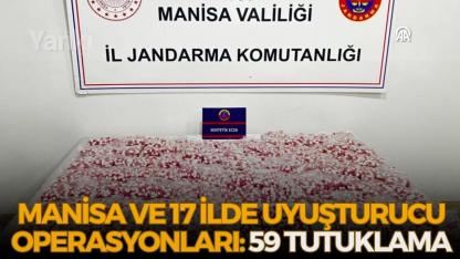 Manisa ve 17 ilde uyuşturucu operasyonları: 59 tutuklama