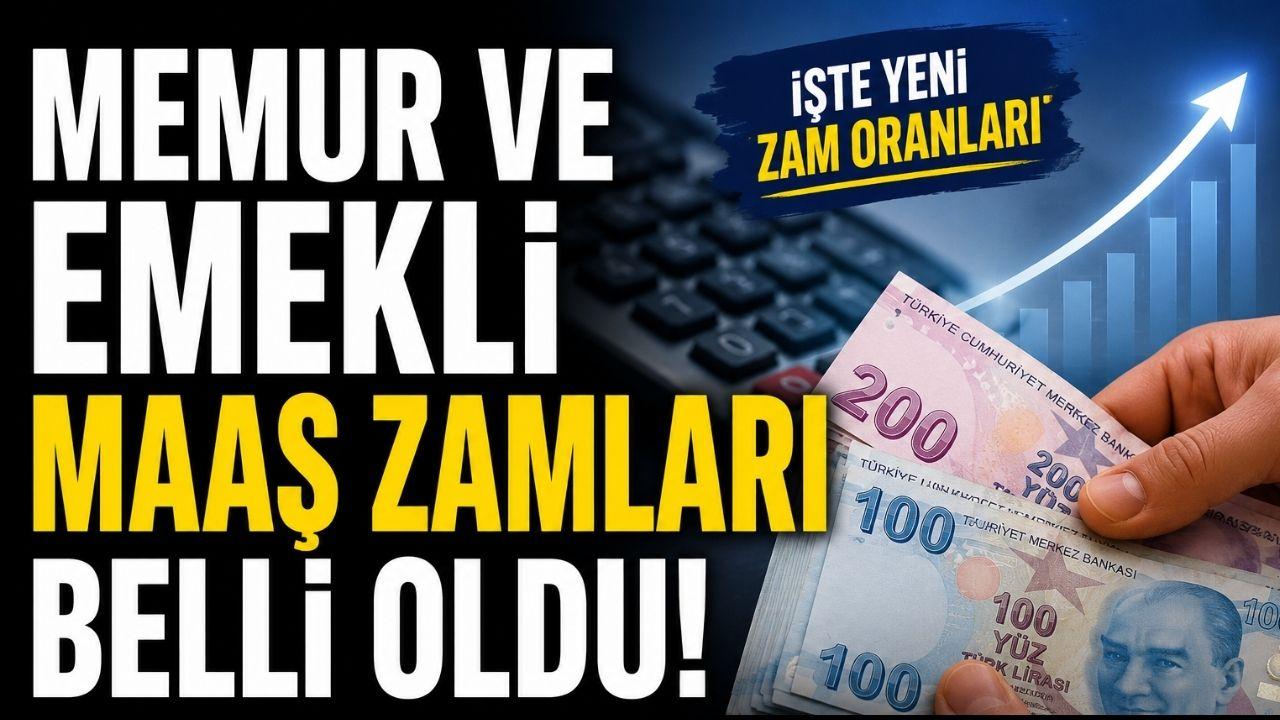 Memur ve Emekli Maaş Zamları Belli Oldu!