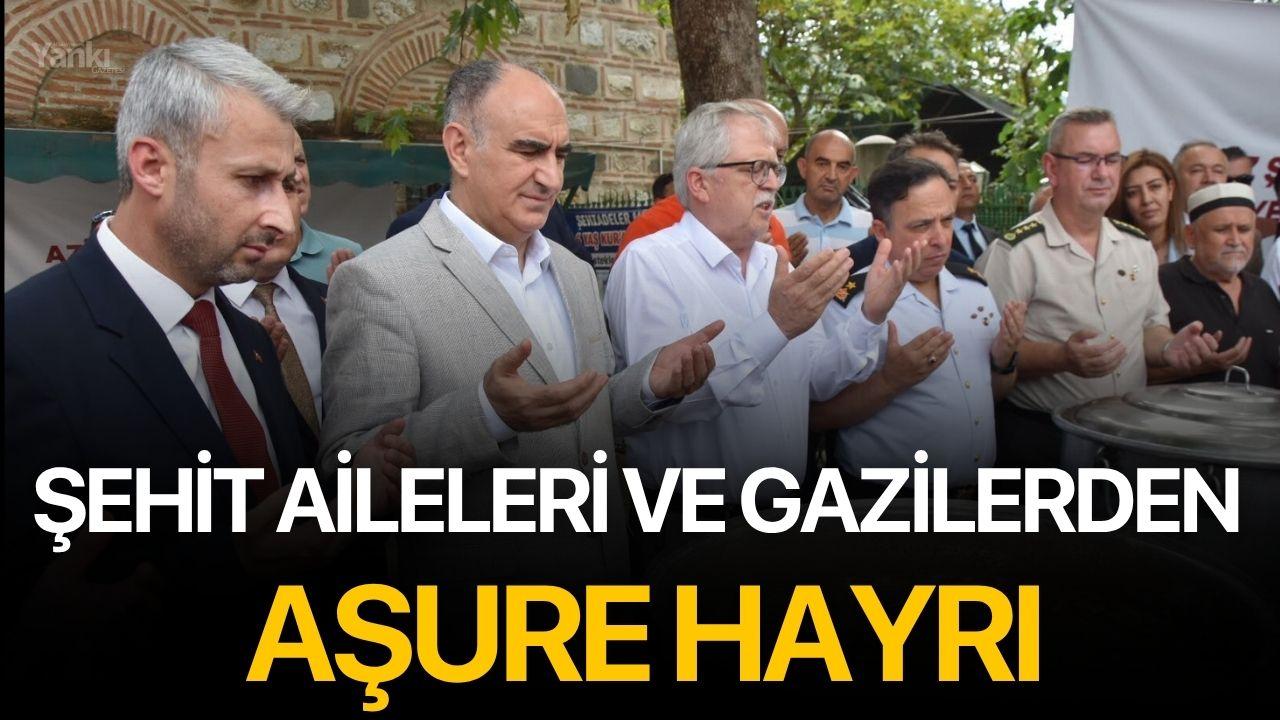 Şehit aileleri ve gazilerden aşure hayrı